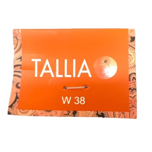 Tallia Mens Black White Tropical Palms Pockets Long Bermuda Shorts Sz 38 New - Picture 8 of 9